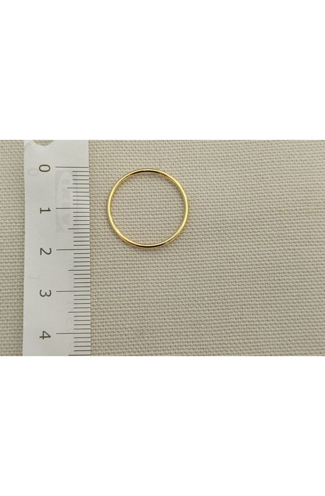 Cercle fin 20 mm de diamètre finition:Dore or fin 24 carats