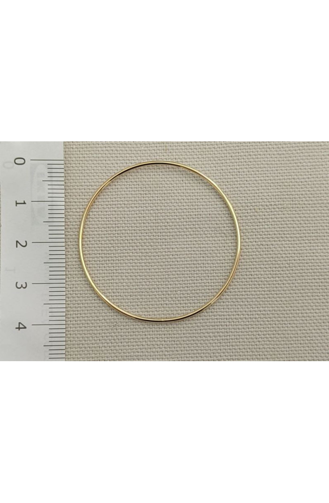 Cercle fin 40 mm de diamètre finition:Doré or fin 24 carats cataphorèse 
