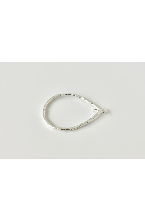 Pendentif goutte doré finition:Argent 10 microns