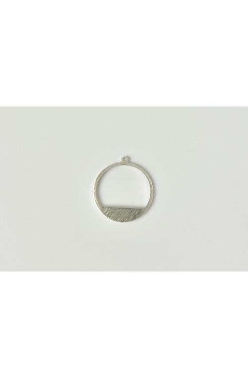 Pendentif cercle doré finition:Argent 10 microns