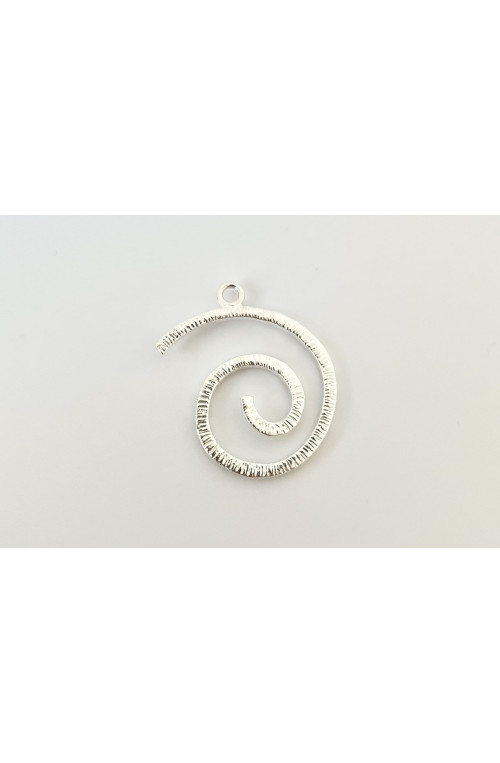 Spirale dorée 19x24.6mm finition:Argent 10 microns