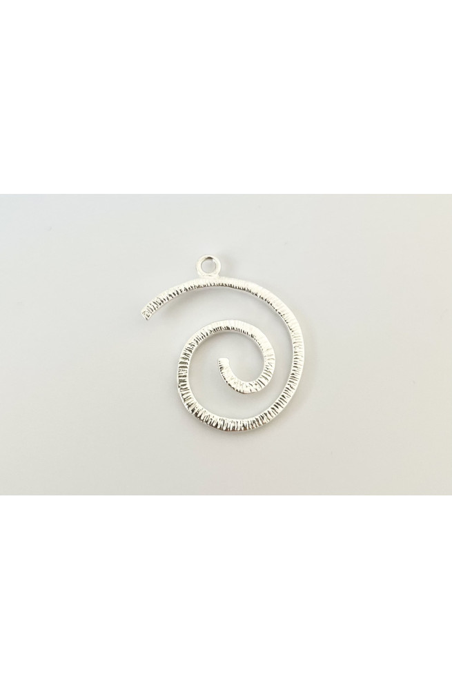Spirale dorée 19x24.6mm finition:Argent 10 microns