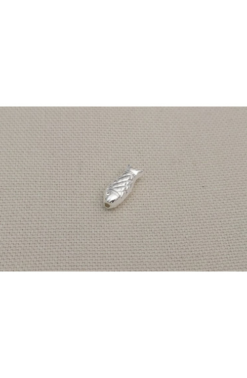 Insert poisson ecailles doré finition:Argent 10 microns