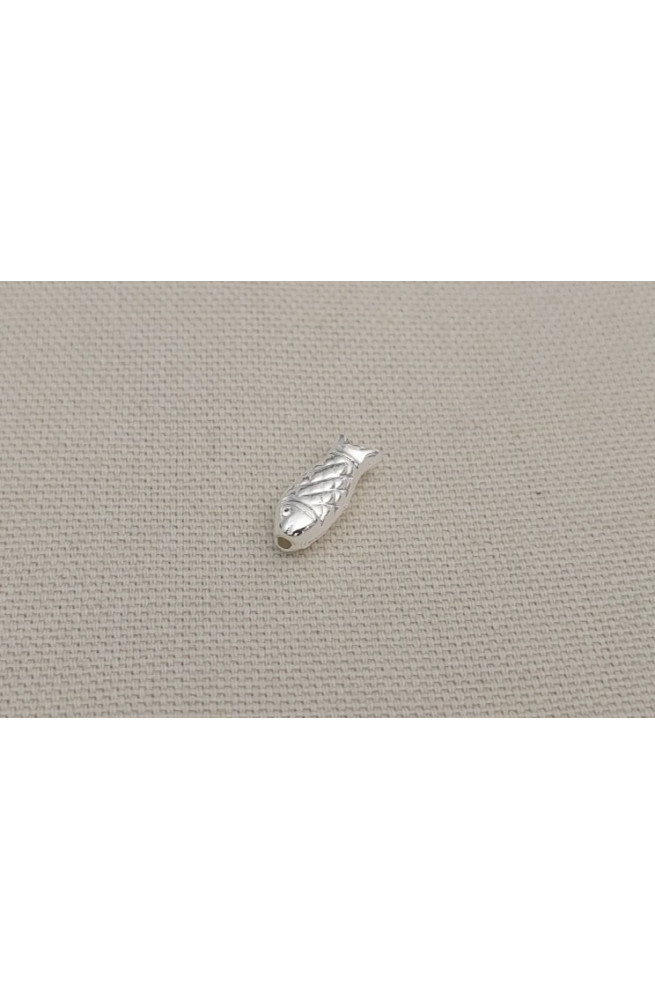 Insert poisson ecailles doré finition:Argent 10 microns