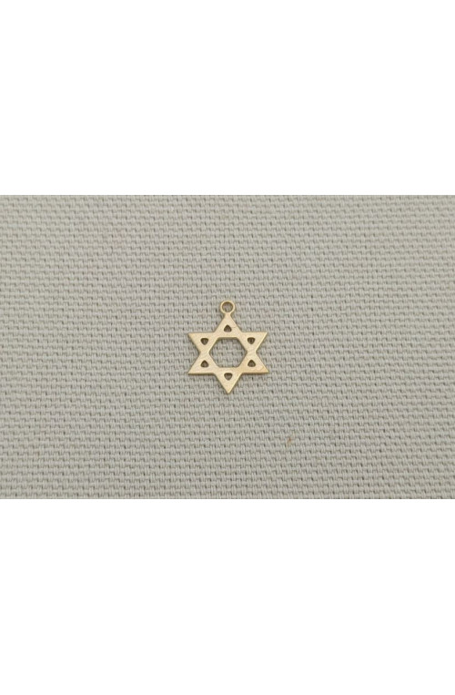 Etoile de david finition:Dore or fin 24 carats