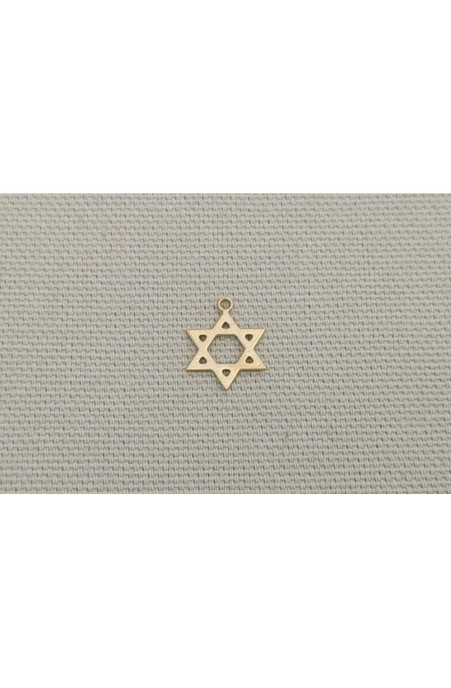 Etoile de david finition:Dore or fin 24 carats