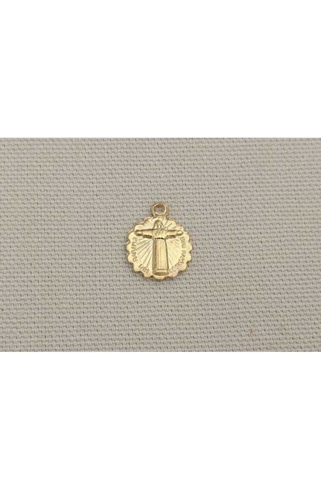 Mini medaille christ du corcovado finition:Dore or fin 24 carats