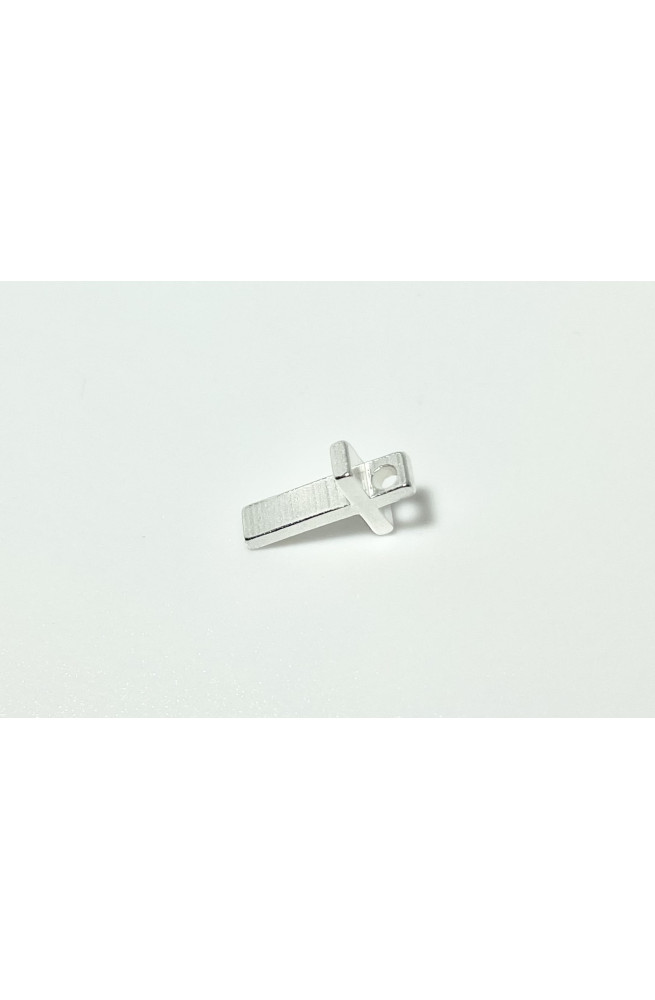 Perles croix dorées 12.9x8.2mm finition:Argent 10 microns