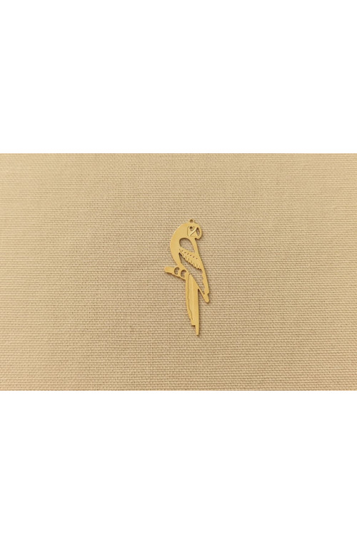 Mini perroquet finition:Dore or fin 24 carats