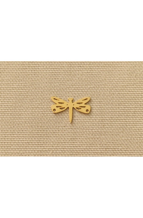 Libellule graphique finition:Dore or fin 24 carats