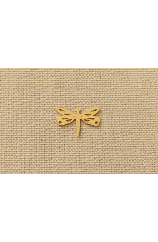 Libellule graphique finition:Dore or fin 24 carats