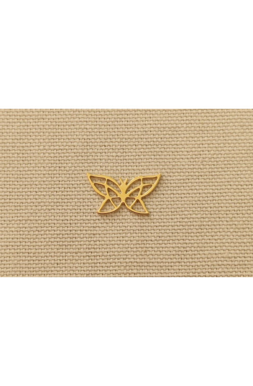 Papillon filigrane finition:Dore or fin 24 carats