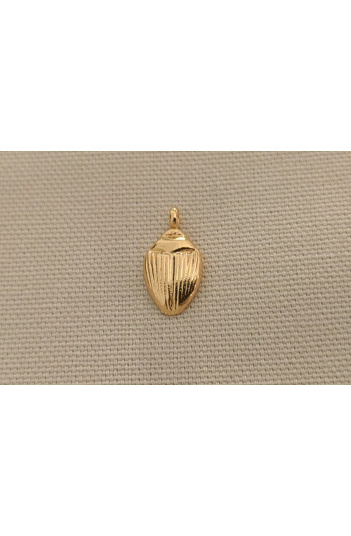 Pendentif scarabée finition:Dore or fin 24 carats