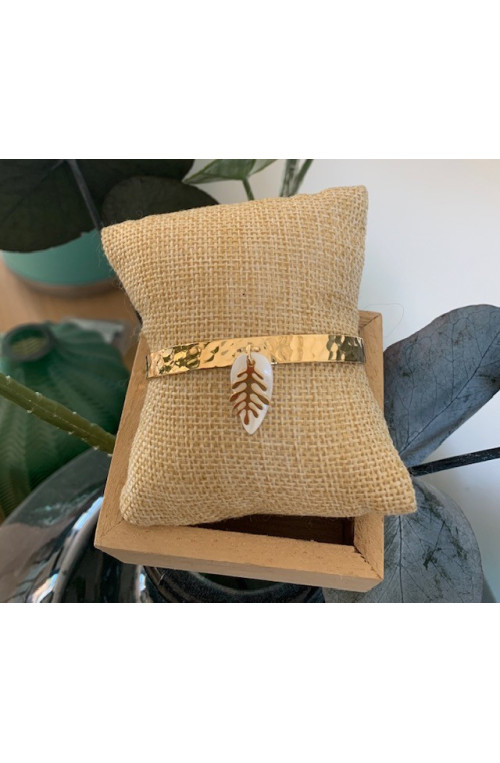 Jonc anneau martelé 6 mm finition:Doré or fin 24 carats cataphorèse 