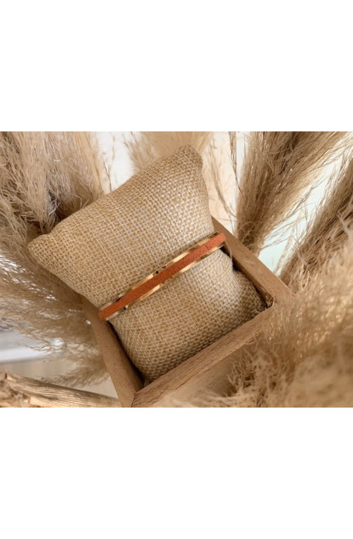 Jonc à coller 5 mm finition:Dore or fin 24 carats