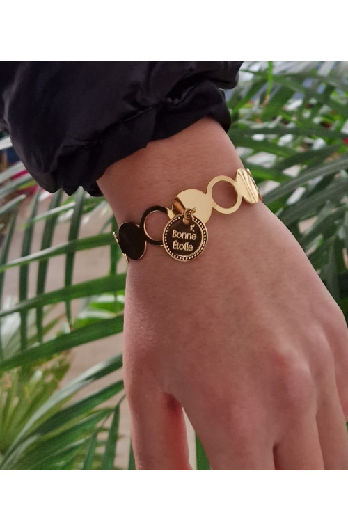 Jonc anneau kate finition:Dore or fin 24 carats