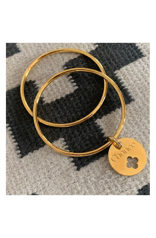 Jonc gaspard 68 mm taille 3 finition:Dore or fin 24 carats