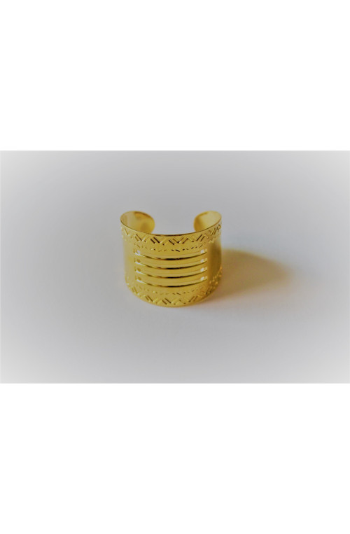 Bague à tisser finition:Dore or fin 24 carats