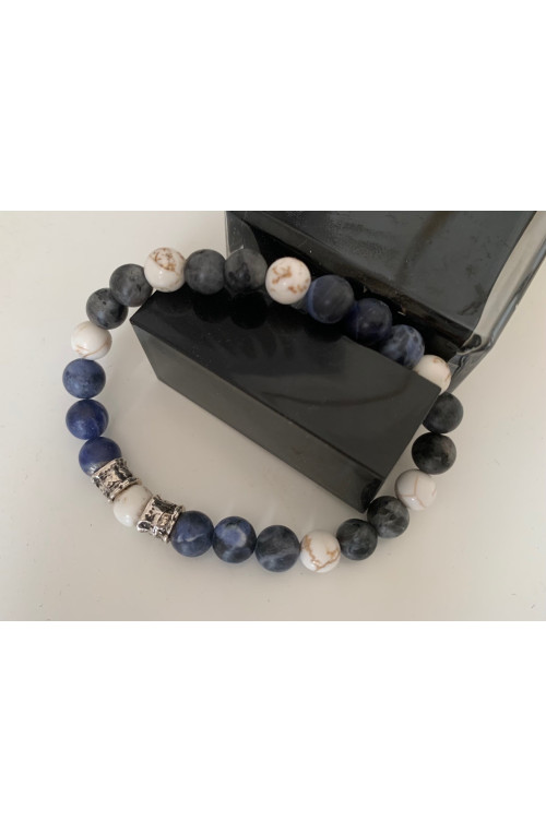 Perle  vintage finition:Argent 10 microns