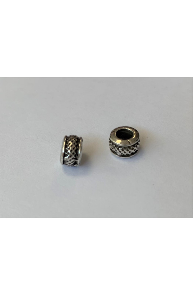 Perle n°17 perchlo finition:Argent antique 10 microns