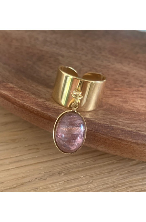 Pendentif porte cabochon 10x14 finition:Dore or fin 24 carats