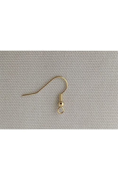 Bo attaches americaine finition:Dore or fin 24 carats