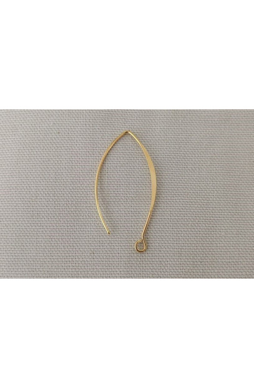 Base boucle d'oreille finition:Dore or fin 24 carats