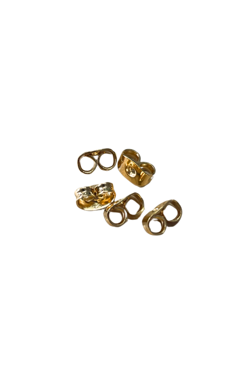 Arrières de boucles d'oreilles gm- papillons d'oreilles finition:Dore or fin 24 carats