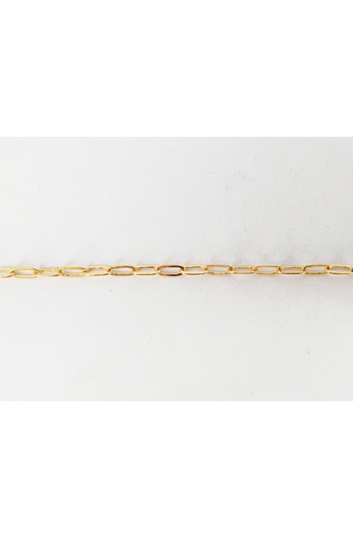 Chaîne mini trombones finition:Doré or fin 24 carats cataphorèse 