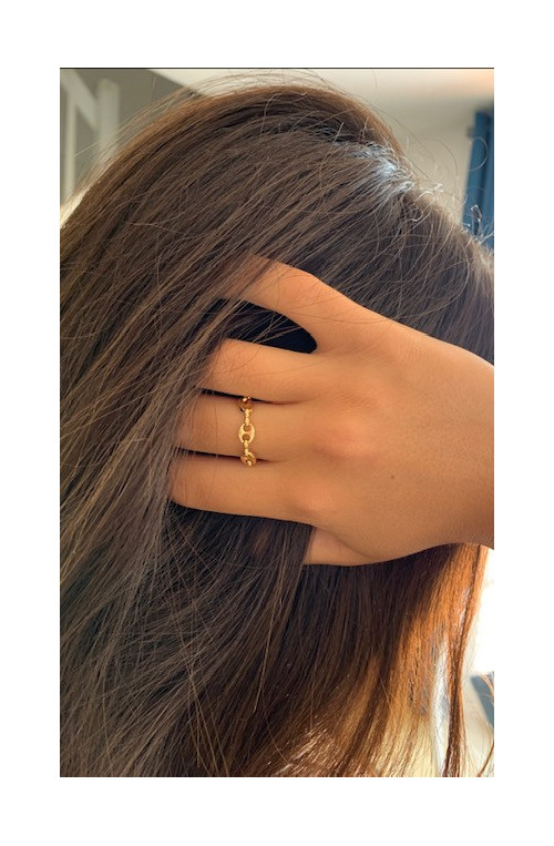 Chaîne maille grain de café finition:Doré or fin 24 carats cataphorèse 