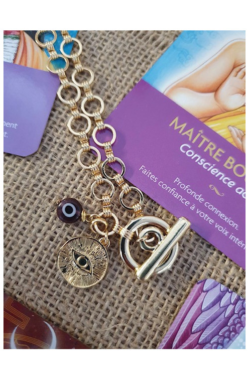 Chaîne équestre décor anneaux finition:Doré or fin 24 carats cataphorèse 