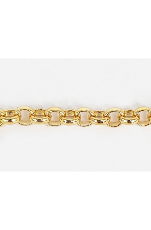 Chaîne maille ronde finition:Doré or fin 24 carats cataphorèse 