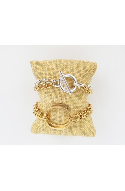 Chaîne maille ronde finition:Doré or fin 24 carats cataphorèse 