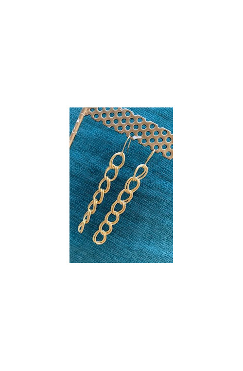 Chaîne double maille finition:Doré or fin 24 carats cataphorèse 