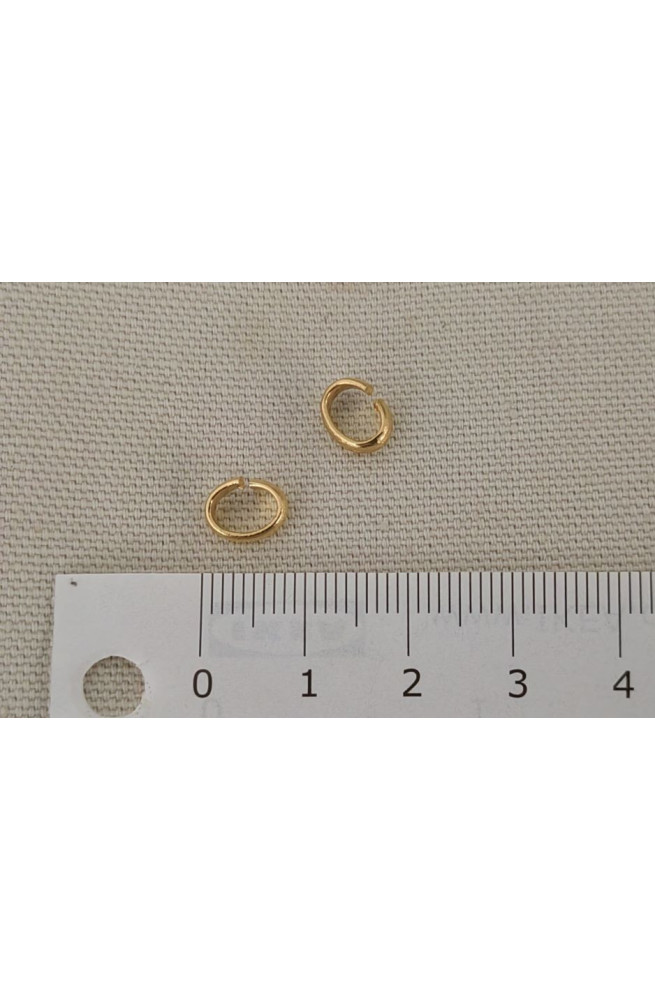 Anneau maille demi-jonc 10/20/60/80 finition:Dore or fin 24 carats