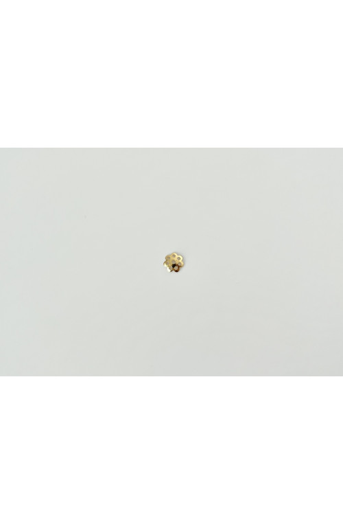 Calotte fleur 6 mm finition:Dore or fin 24 carats