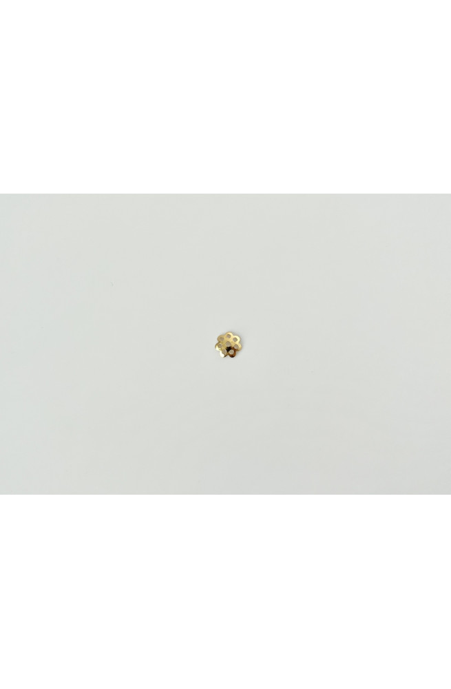 Calotte fleur 6 mm finition:Dore or fin 24 carats