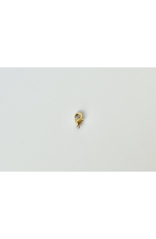 Mousqueton 10x5 mm finition:Dore or fin 24 carats