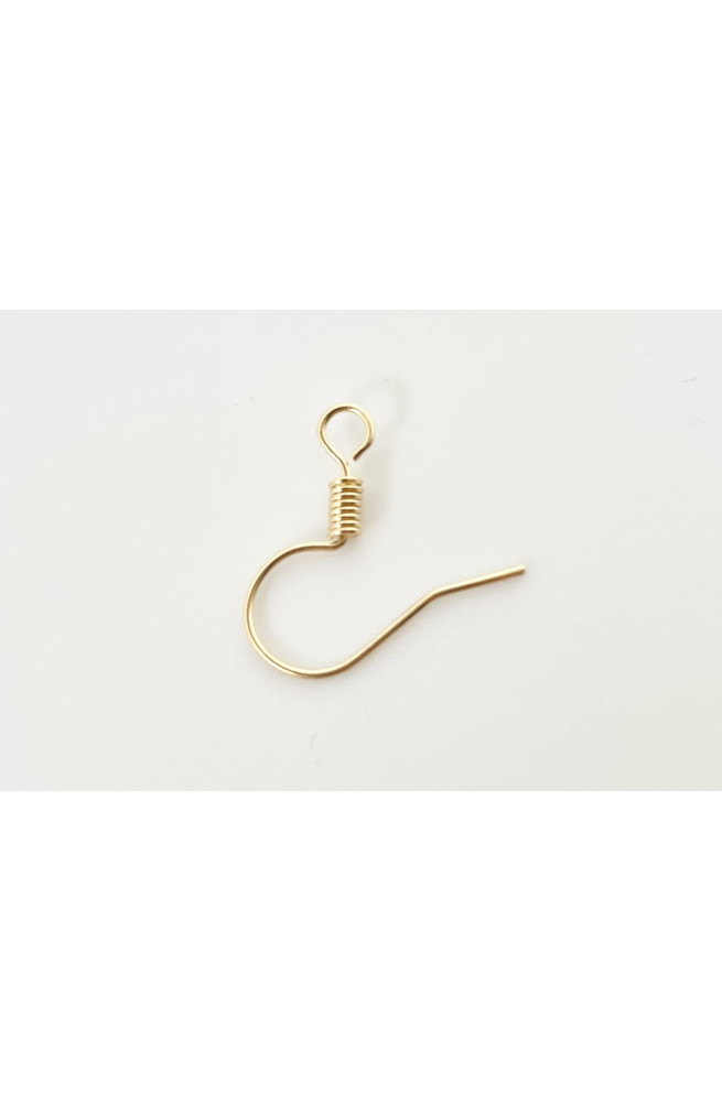 Crochets bo argentés ressorts finition:Dore or fin 24 carats