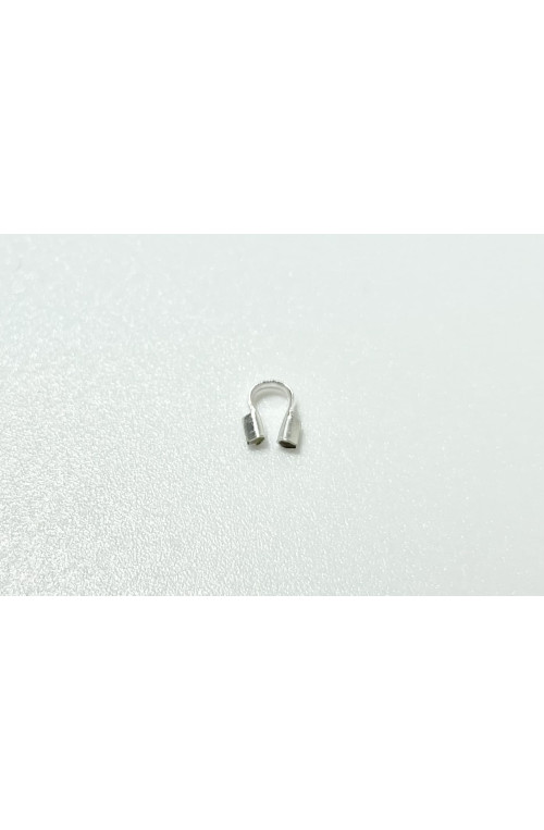 Protèges fils dorés 4.5mm finition:Argent 10 microns