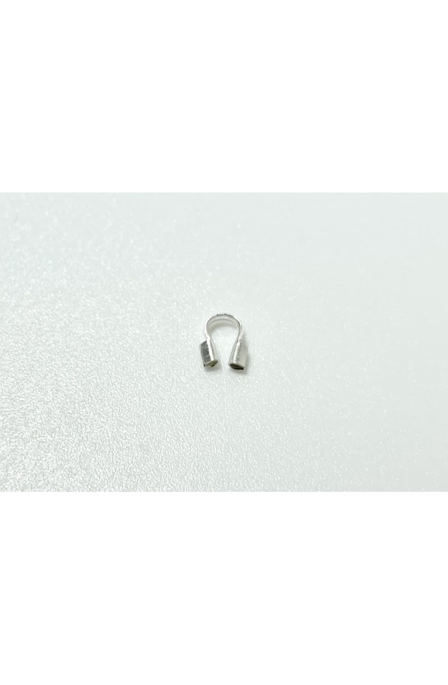 Protèges fils dorés 4.5mm finition:Argent 10 microns