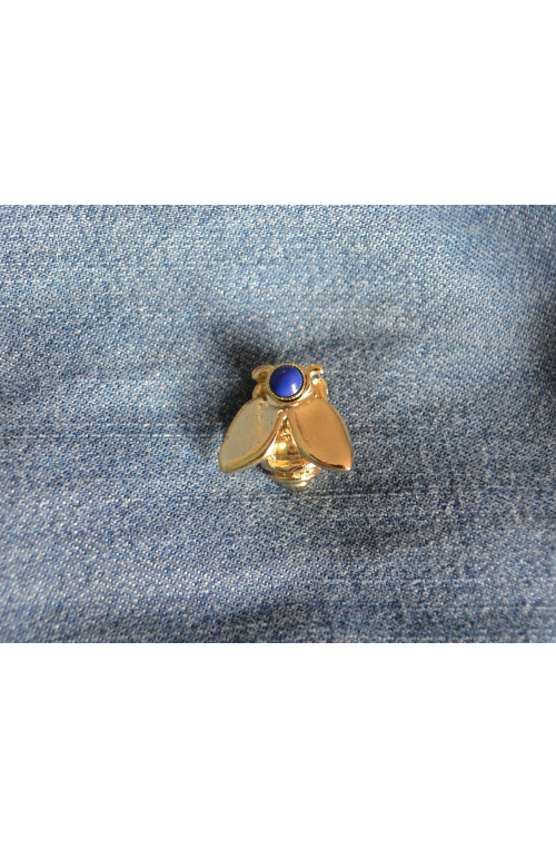 Pin's abeille finition:Dore or fin 24 carats