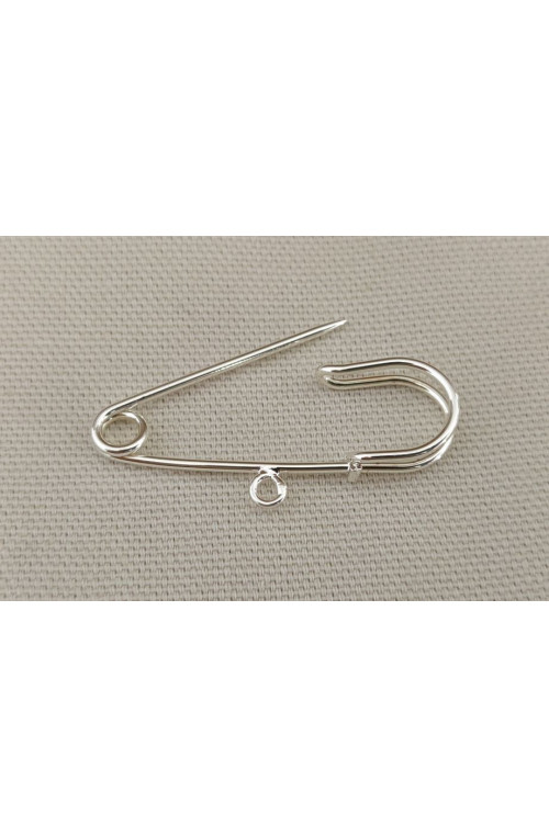 Broche epingle dorée finition:Argent 10 microns