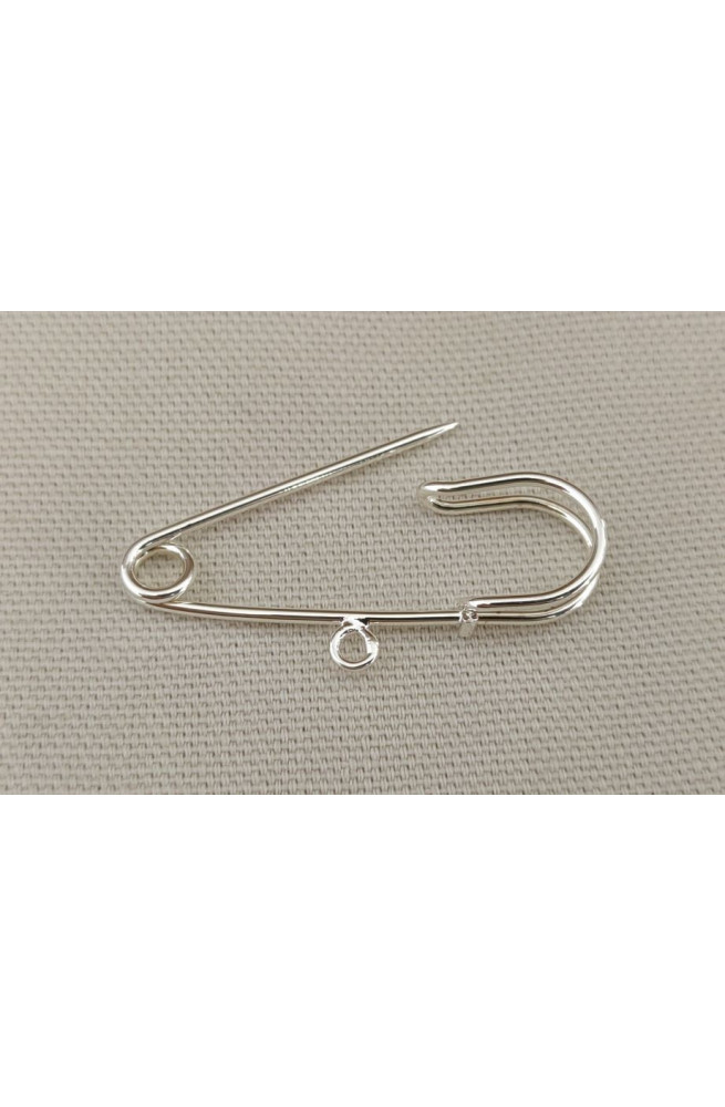 Broche epingle dorée finition:Argent 10 microns