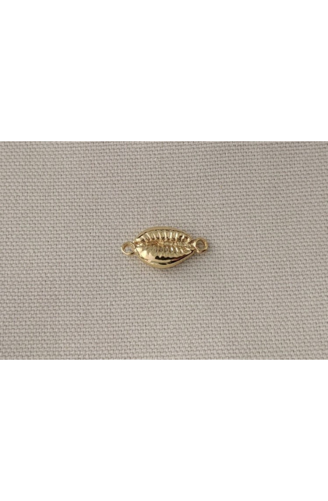 Connecteur cauri finition:Dore or fin 24 carats