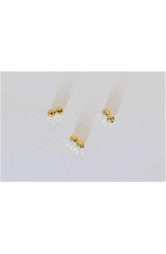 Baby perle a facettes finition:Dore or fin 24 carats