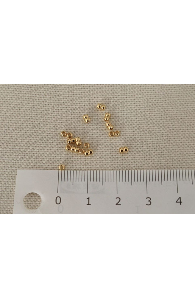 Baby perle diamètre 2 mm finition:Dore or fin 24 carats