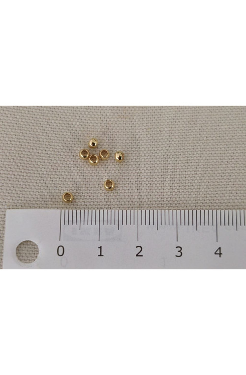 Baby perle diamètre 3 mm finition:Dore or fin 24 carats