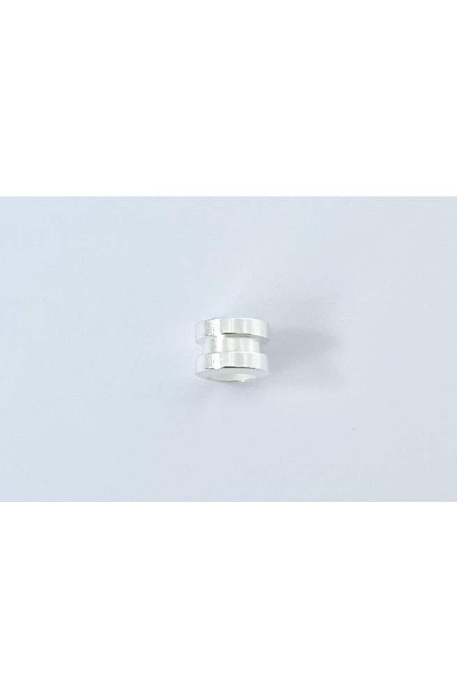 Rondelle double dorée 5x4mm finition:Argent 10 microns