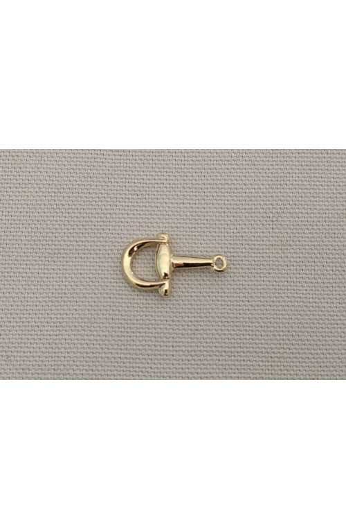 Connecteur étrier finition:Dore or fin 24 carats